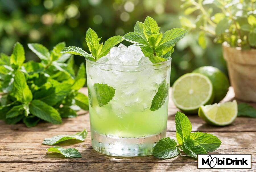 Mrożony Absinthe Frappe z kruszonym lodem