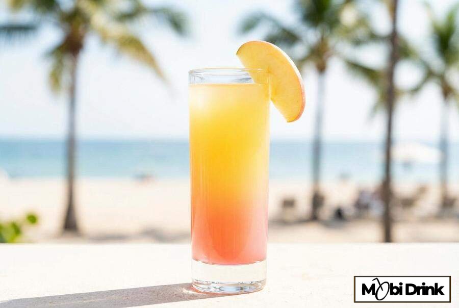 Tropikalny drink Aloha Collins z sokiem jabłkowym