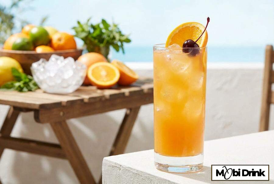 Orzeźwiający Amaretto Stone Sour z pomarańczą