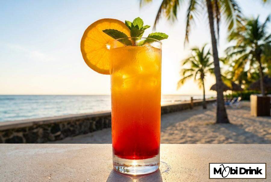 Warstwowy drink Amaretto Sunrise