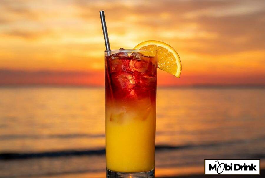 Warstwowy drink Aperol Vodka Sunrise