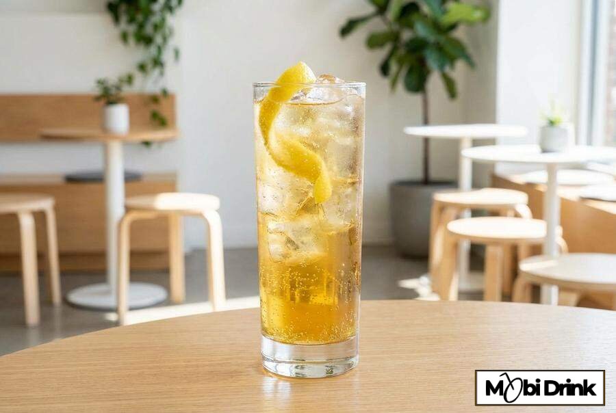 Orzeźwiający koktajl Apollo Cooler z Ouzo i piwem imbirowym