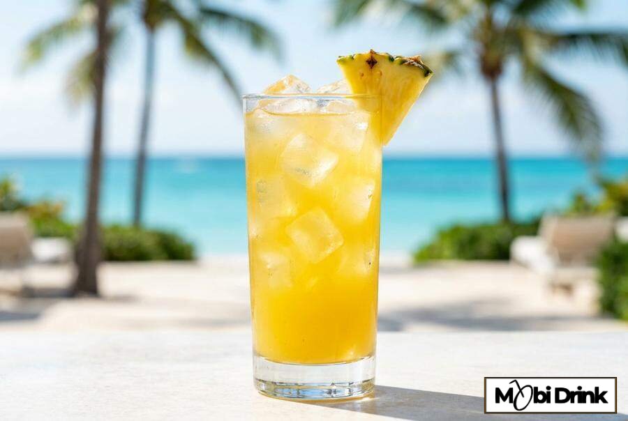 Prosty drink Bacardi Coconut z sokiem ananasowym