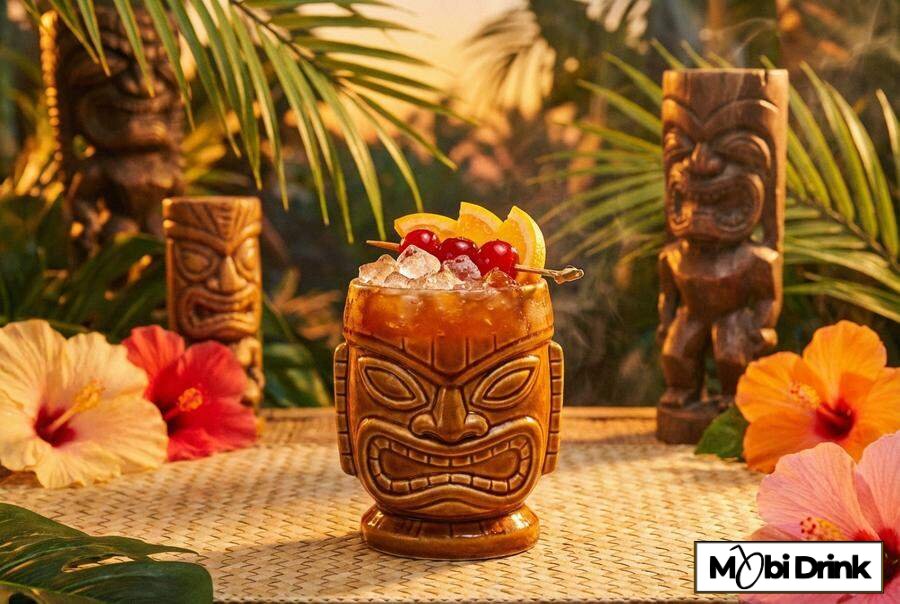 Tropikalny drink bahama mama z owocami