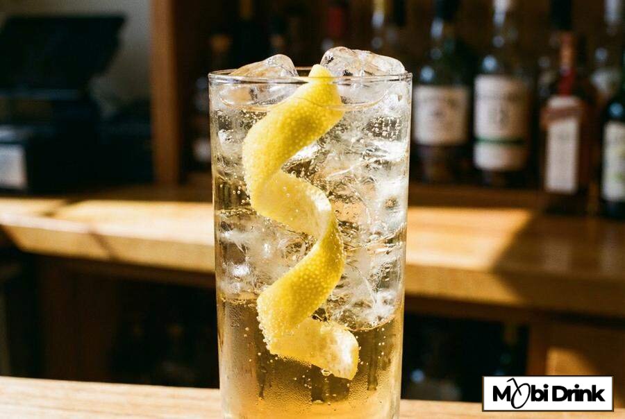 Klasyczny Ballantines Highball z wodą gazowaną