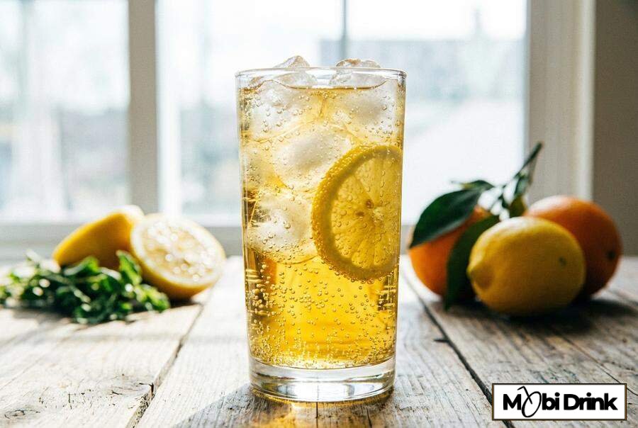 Orzeźwiający drink Ballantines ze Sprite i cytryną