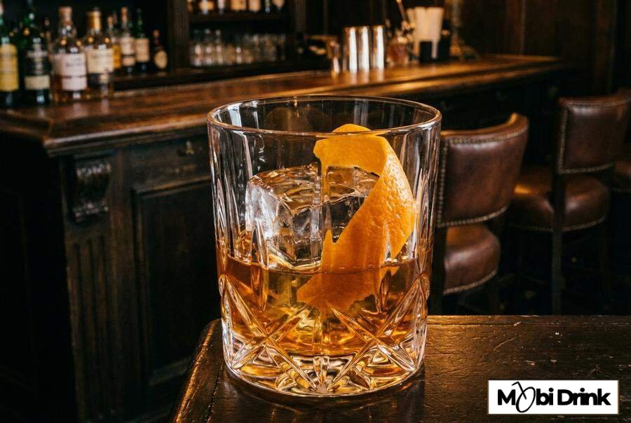 Drink Banana Old Fashioned z lodem