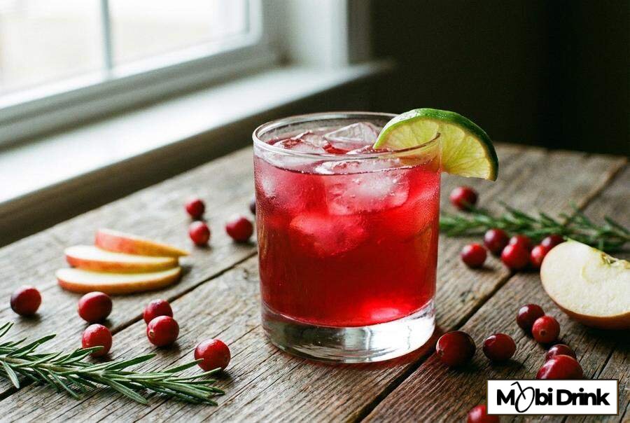 Owocowy drink Beam Orchard Twist z sokiem żurawinowym