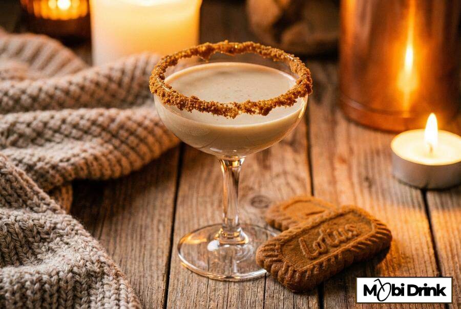Deserowy drink Biscuit in the Glass z ciasteczkiem