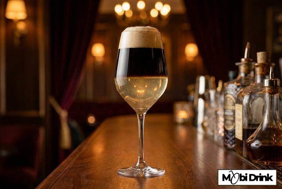 Drink black velvet piwo z cydrem
