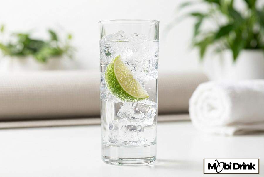 Niskokaloryczny drink z wodą sodową