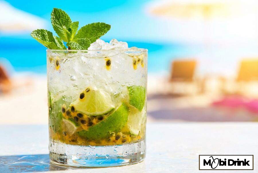 Caipiroska z marakują i kruszonym lodem