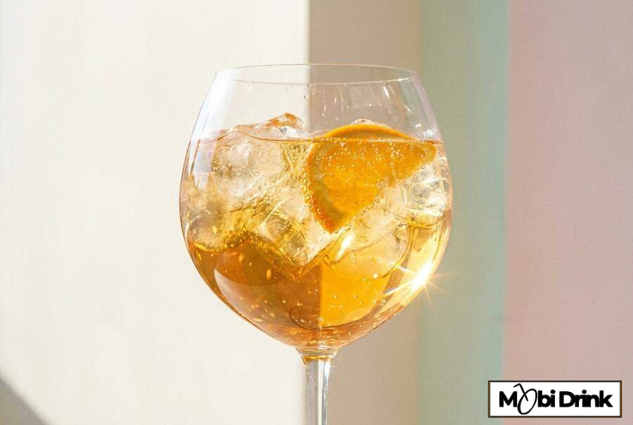 Musujący koktajl Choya Spritz w kieliszku