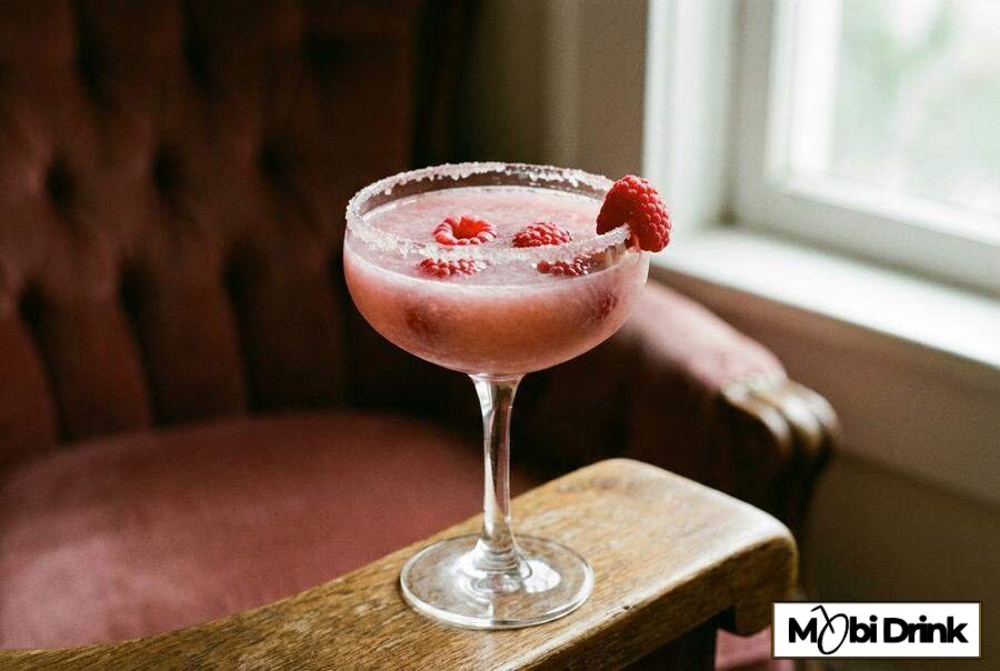 Różowy drink Cloverazzi z dwoma rodzajami rumu
