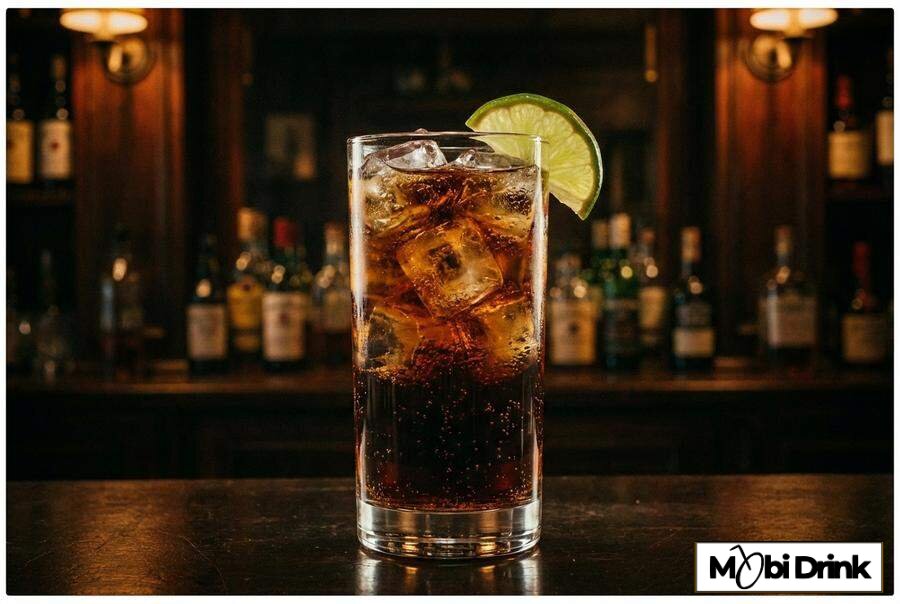 Drink Cuba Libre z rumem i colą