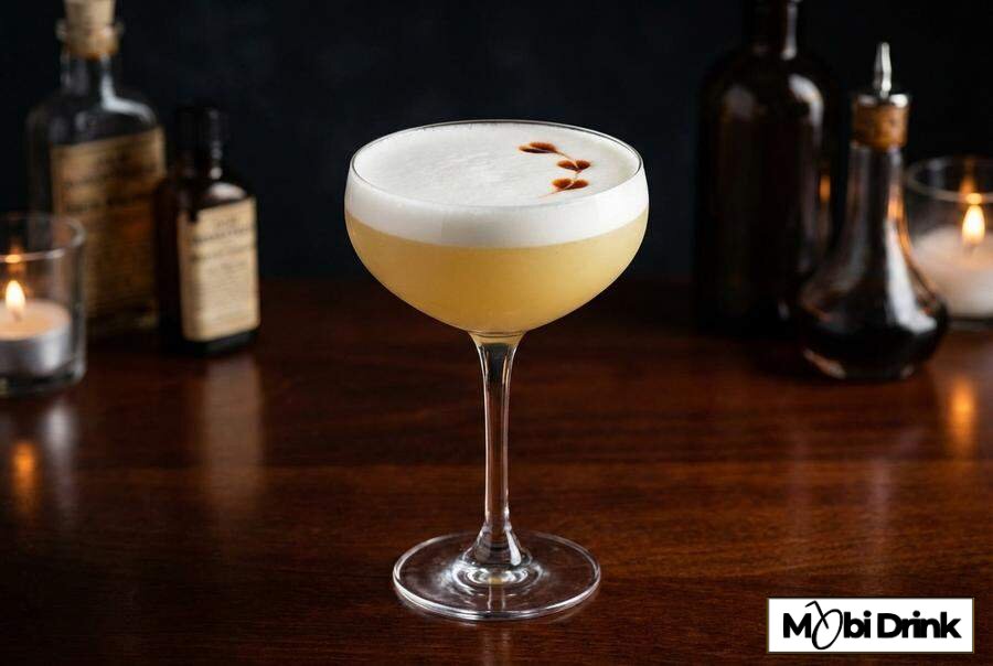 Elegancki drink Cytrynówka Sour z pianką