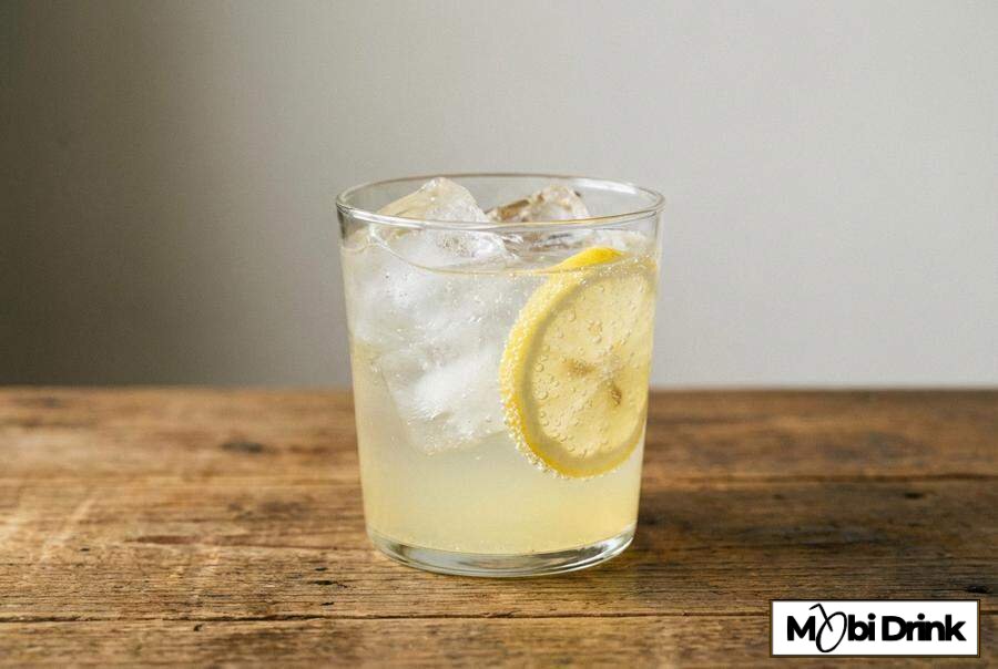 Prosty drink cytrynówka z tonikiem i lodem