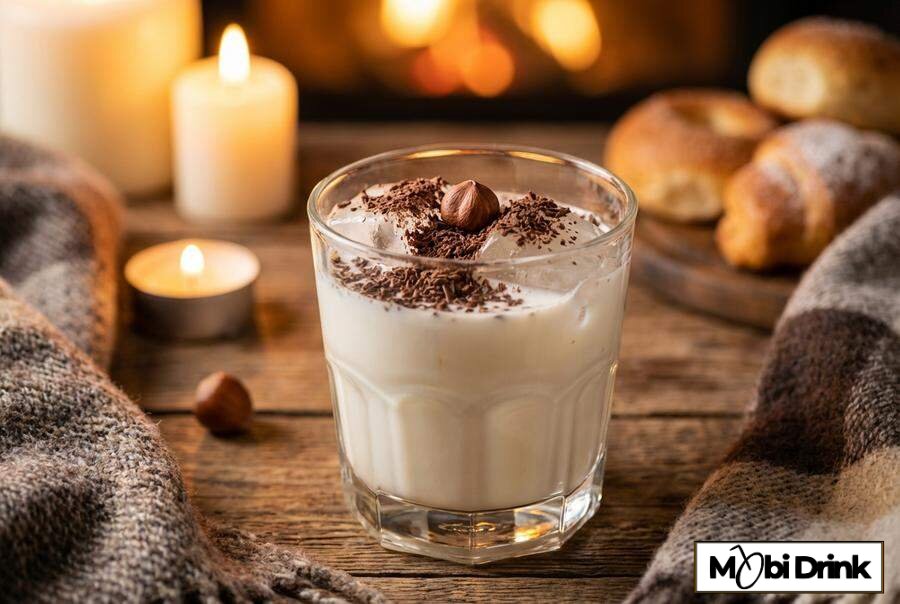 Drink Monte z wódką orzechową i mlekiem