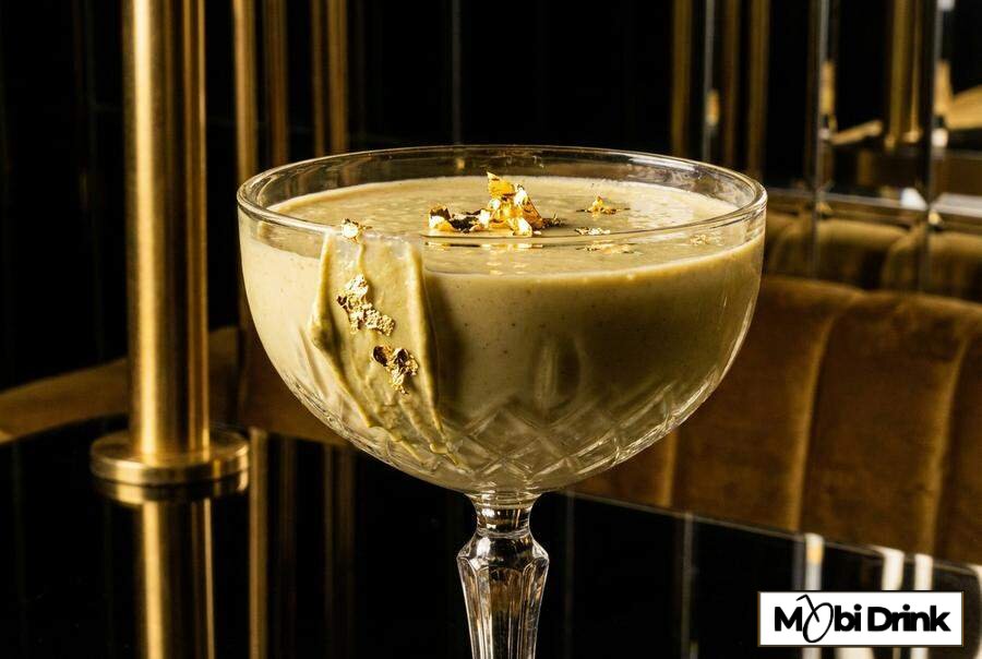Luksusowy drink Dubajskie Złoto z jadalnym złotem