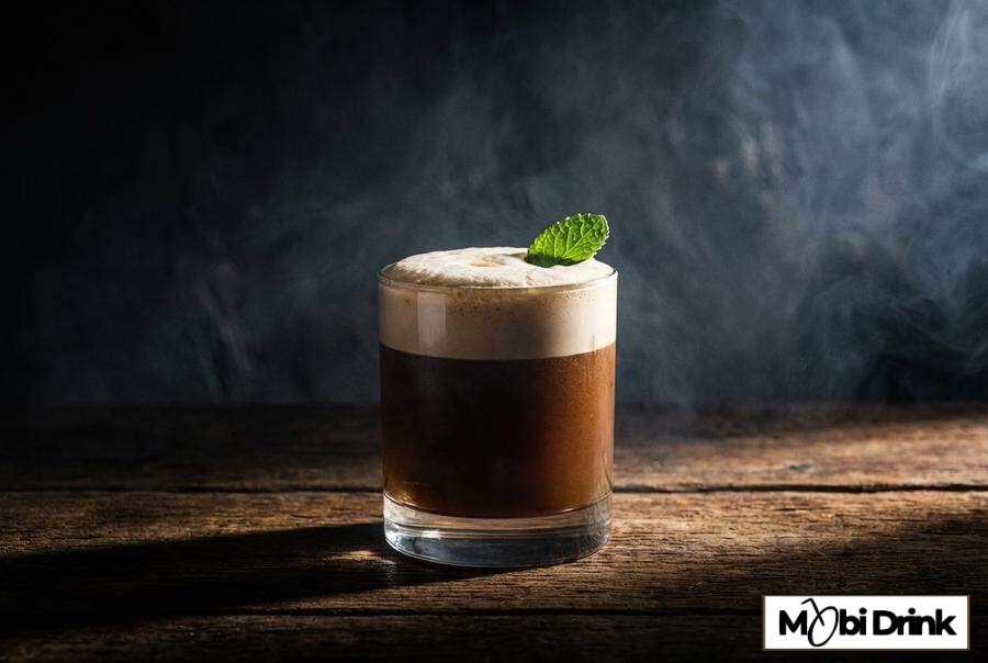 Kwaśny drink Fernet Sour z pianką