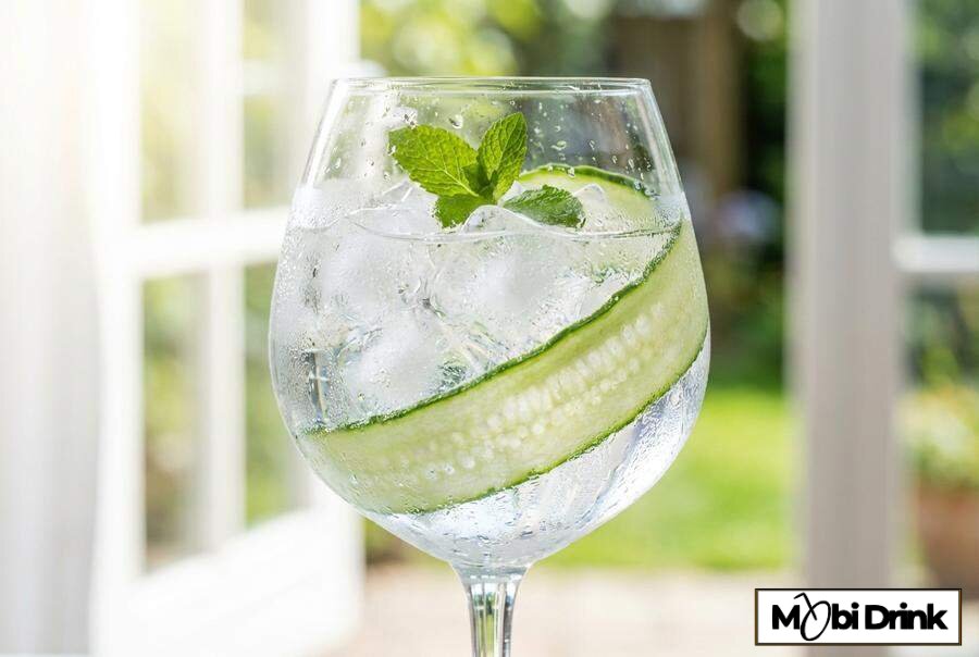 Orzeźwiający drink z ogórkiem i miętą