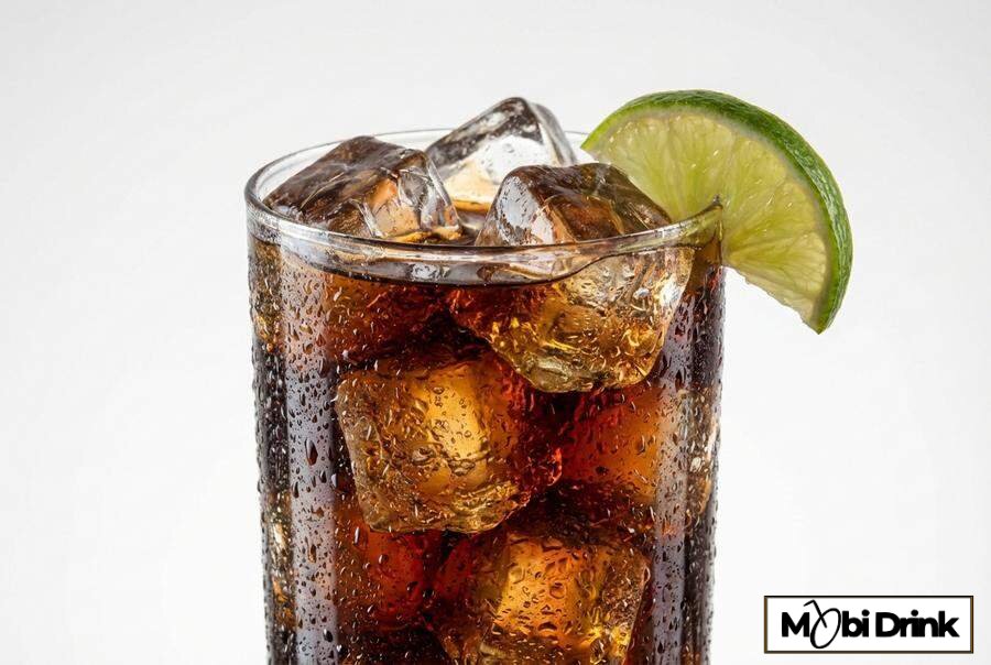 Prosty drink Finlandia kokosowa z colą i limonką