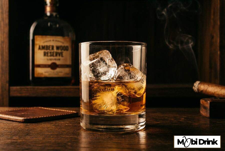 Prosty drink Godfather z whisky i amaretto