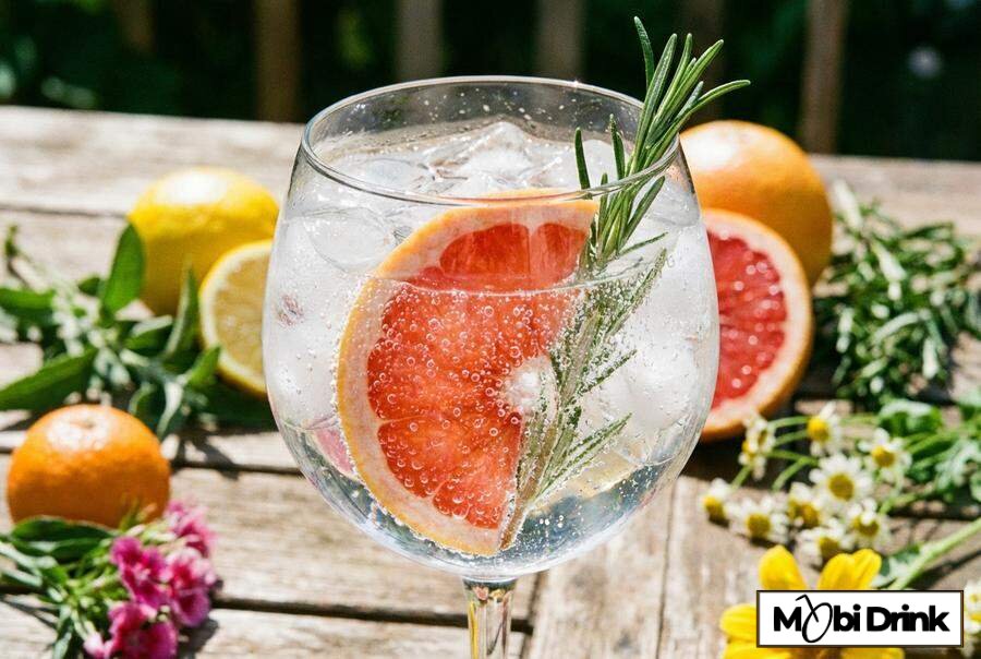 Orzeźwiający drink z wódką grejpfrutową i tonikiem