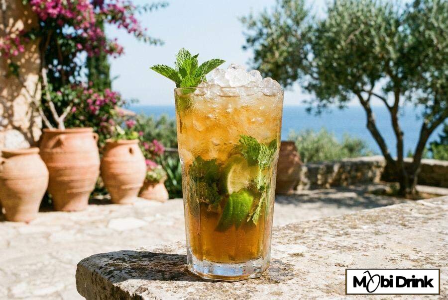 Greckie Mojito z Metaxą miętą i limonką
