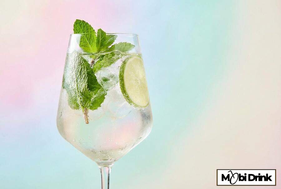 Orzeźwiający hugo spritz z miętą i limonką