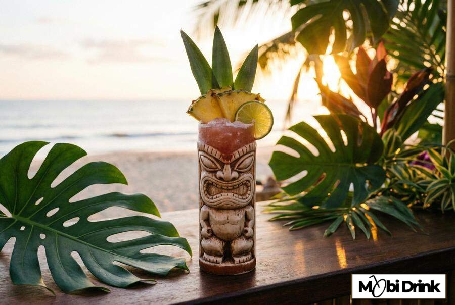 Jungle Bird drink tiki z ananasem