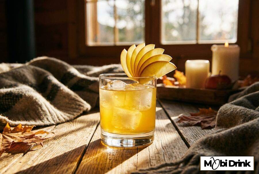 Drink malibu z sokiem jabłkowym