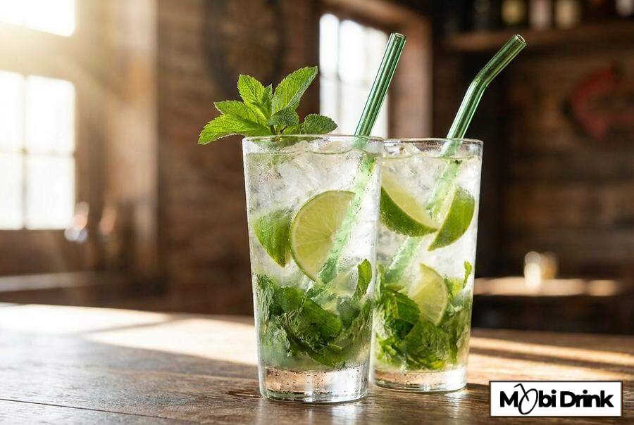 Kokosowe mojito z malibu i świeżą miętą