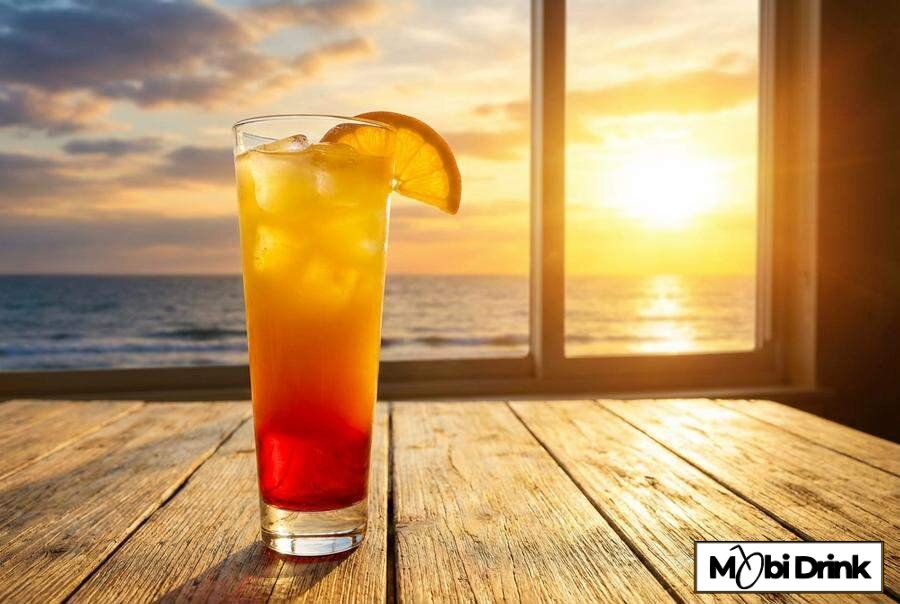 Drink Malibu Sunrise z efektem warstw