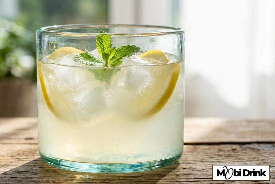 Domowa lemoniada z dodatkiem greckiej Metaxy i lodu