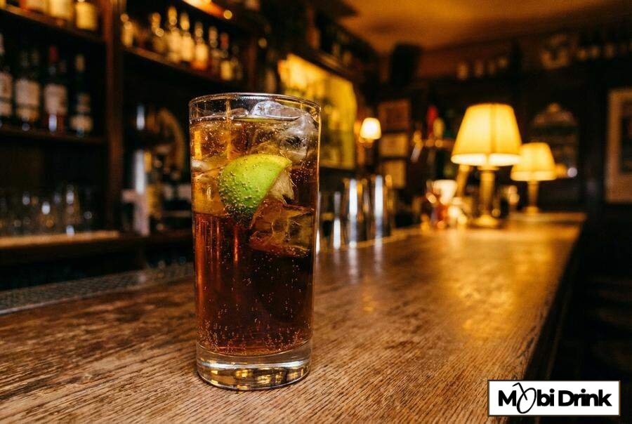 Prosty drink Metaxa z colą i limonką