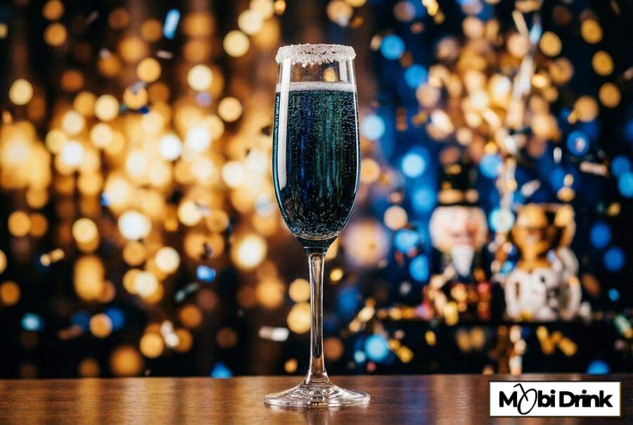 Drink Midnight Kiss z szampanem