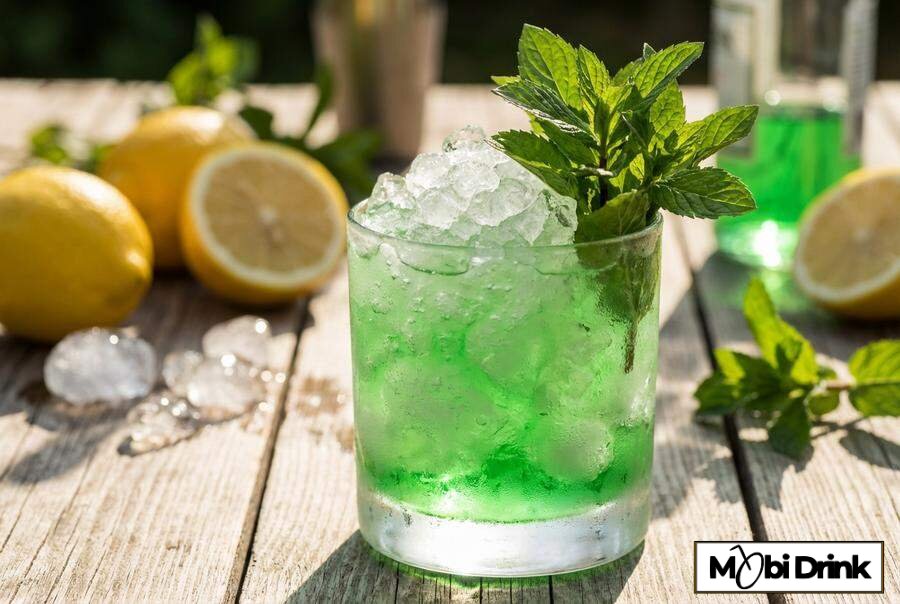 Drink Mint Frappe na kruszonym lodzie