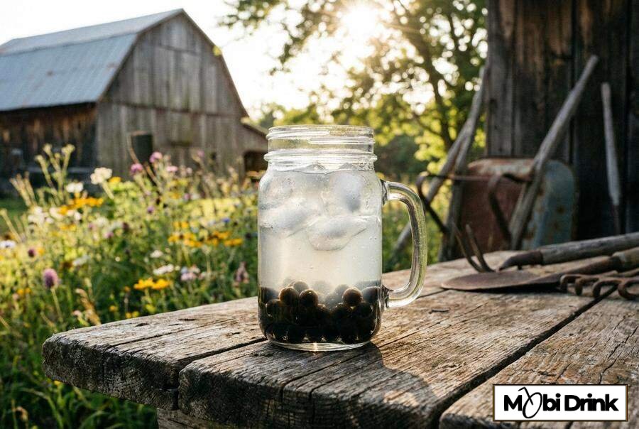 Mocny drink Moonshine Boba w słoiku