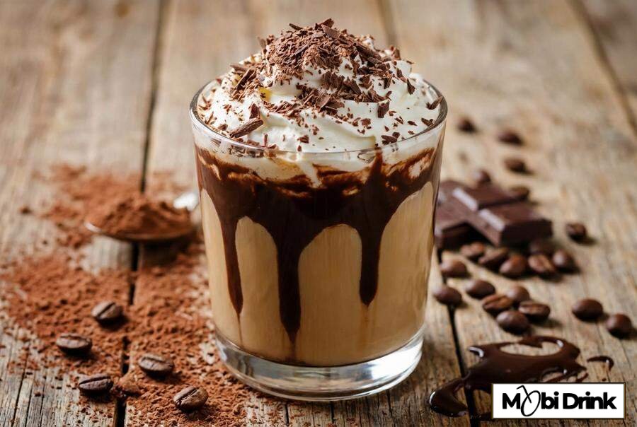 Drink Mudslide z bitą śmietaną i czekoladą