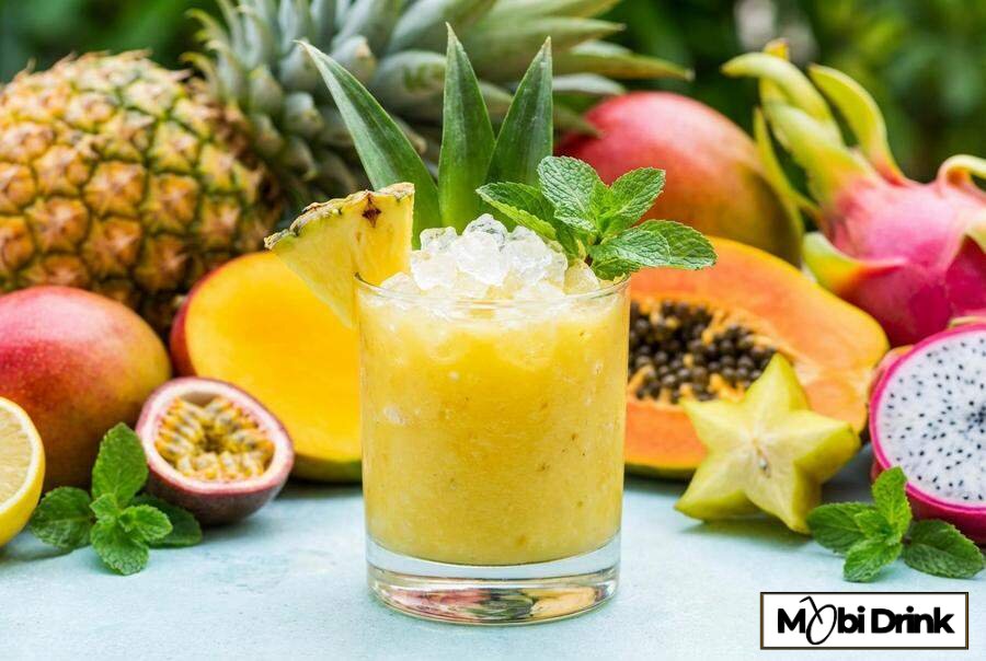 Egzotyczny drink Passion z ananasem