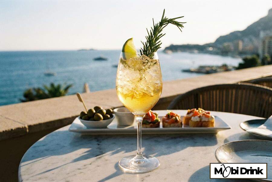 Lekki drink spritz z wódką pigwową