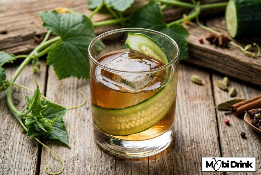 Wytrawny drink Pimm's z tonikiem i ogórkiem