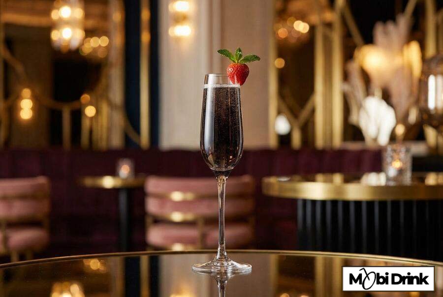 Elegancki drink Pimm's Royale z szampanem