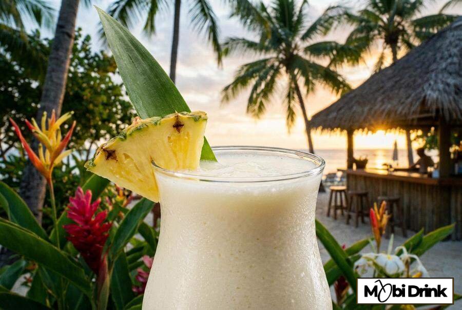 Kremowa Pina Colada z ananasem