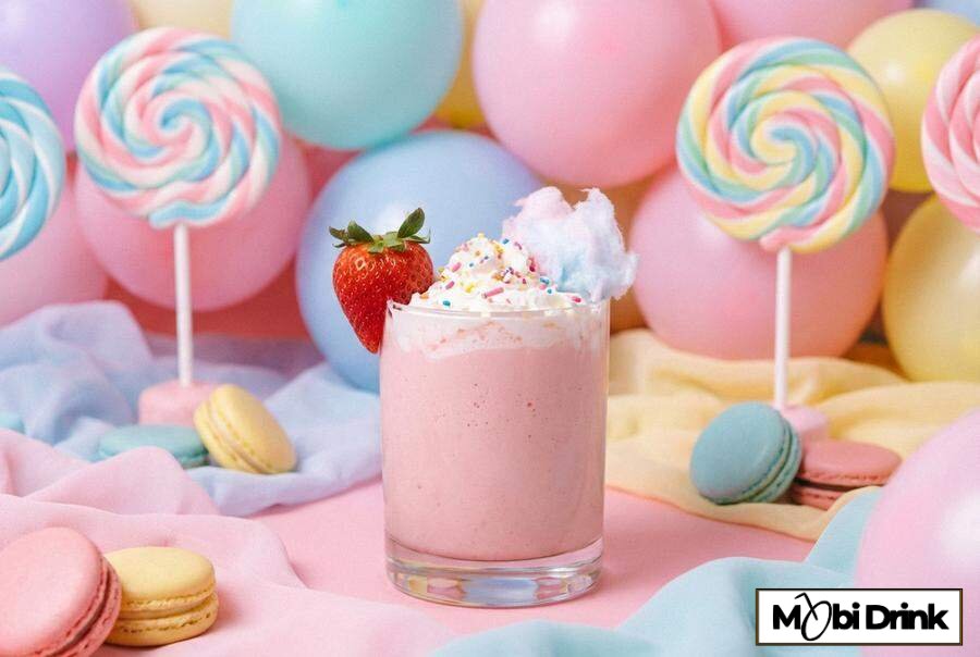 Kremowy różowy drink Pink Panther z Passoa