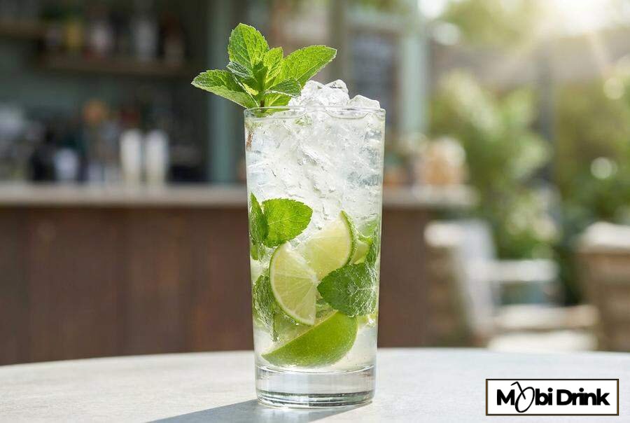 Orzeźwiający drink Sake Mojito z miętą i limonką