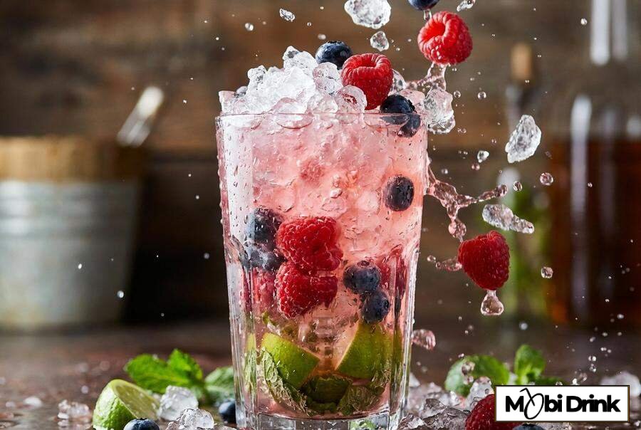 Owocowe Rose Berry Mojito z miętą