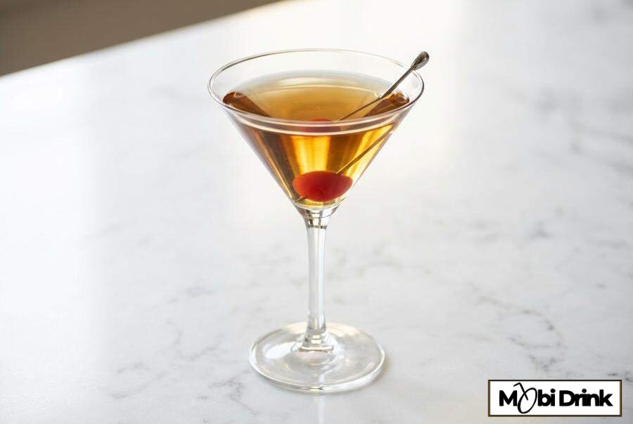 Klasyczny drink Manhattan w wersji ze słonym karmelem