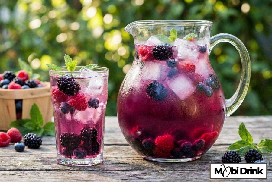 Sangria na cydrze z owocami